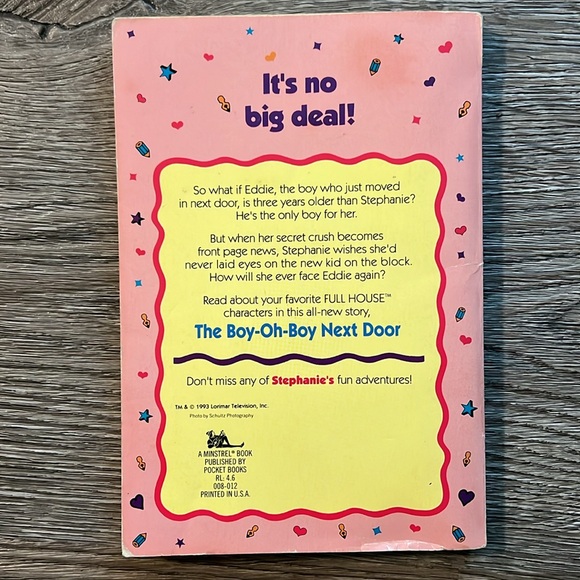 VINTAGE Full House Stephanie Books Lot of 2, 1990’s a Minstrel Book - Picture 9 of 13